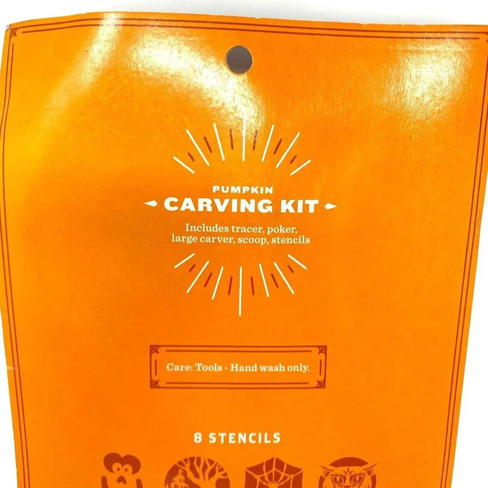 Target Hyde & Eek Pumpkin Carving Kit Tools 8 Stencils Halloween Crafts